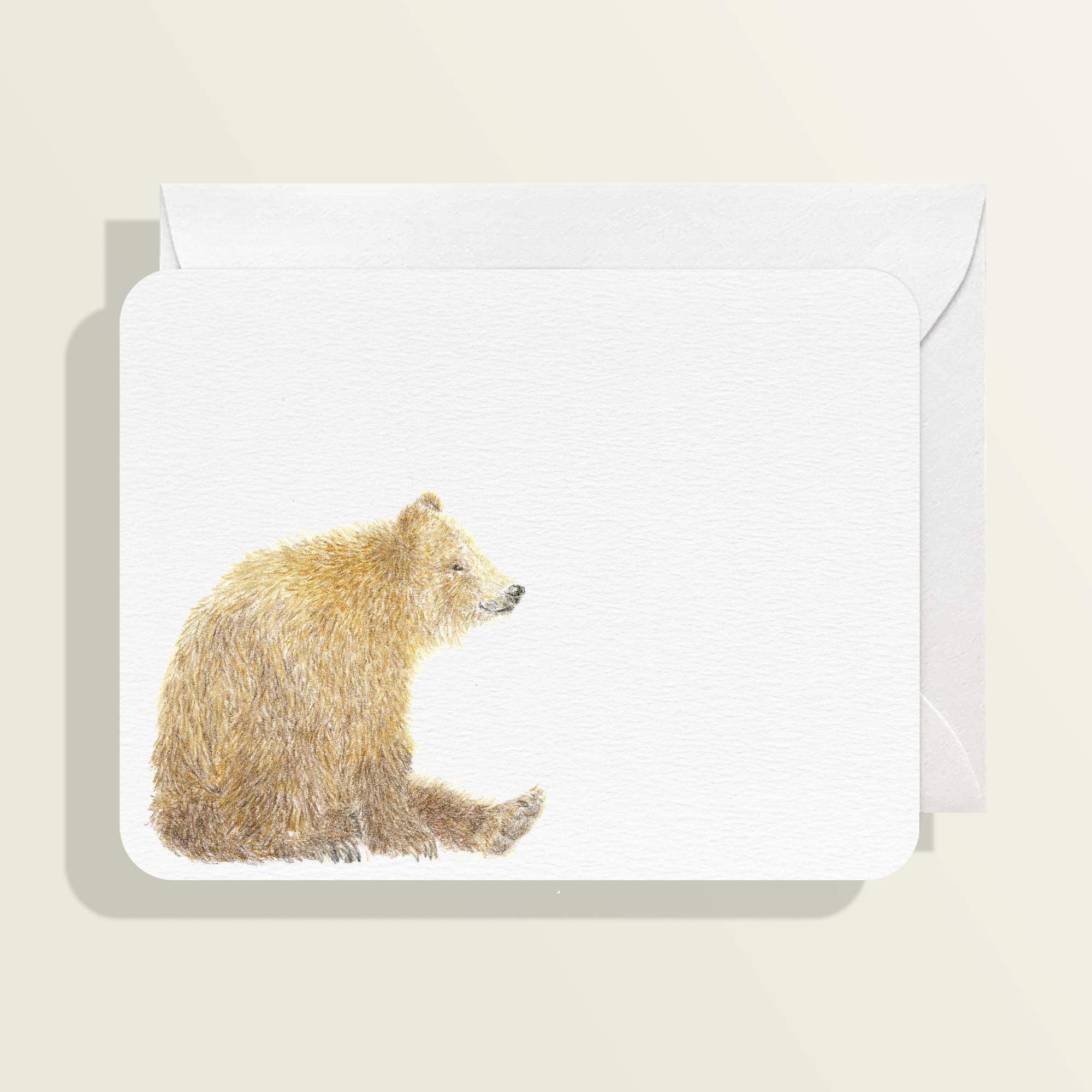 Bears, Yarrow and California Poppies Card – San Benito Paper