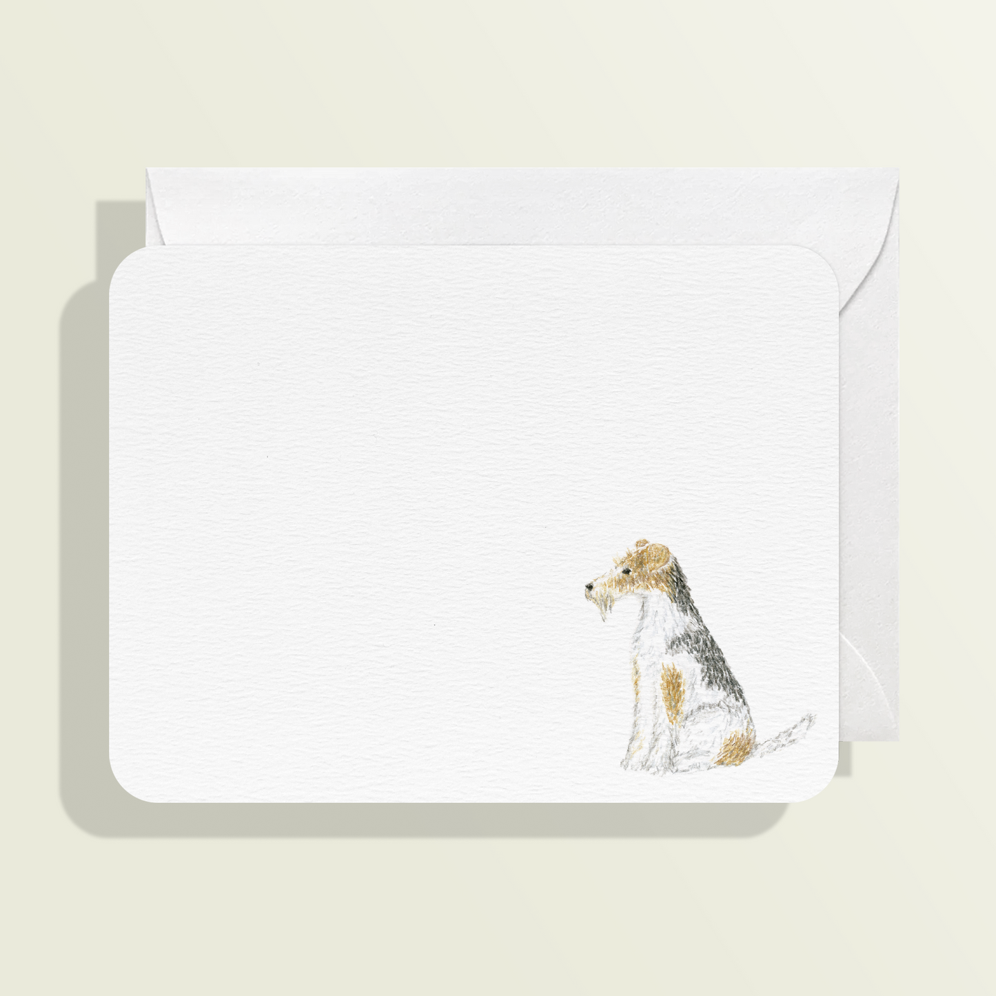 Wire Fox Terrier Card