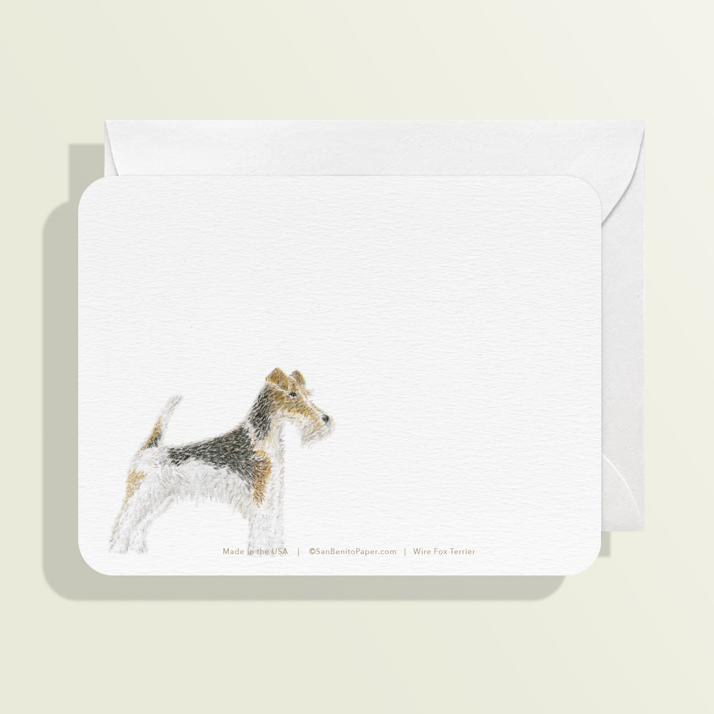 Wire Fox Terrier Card