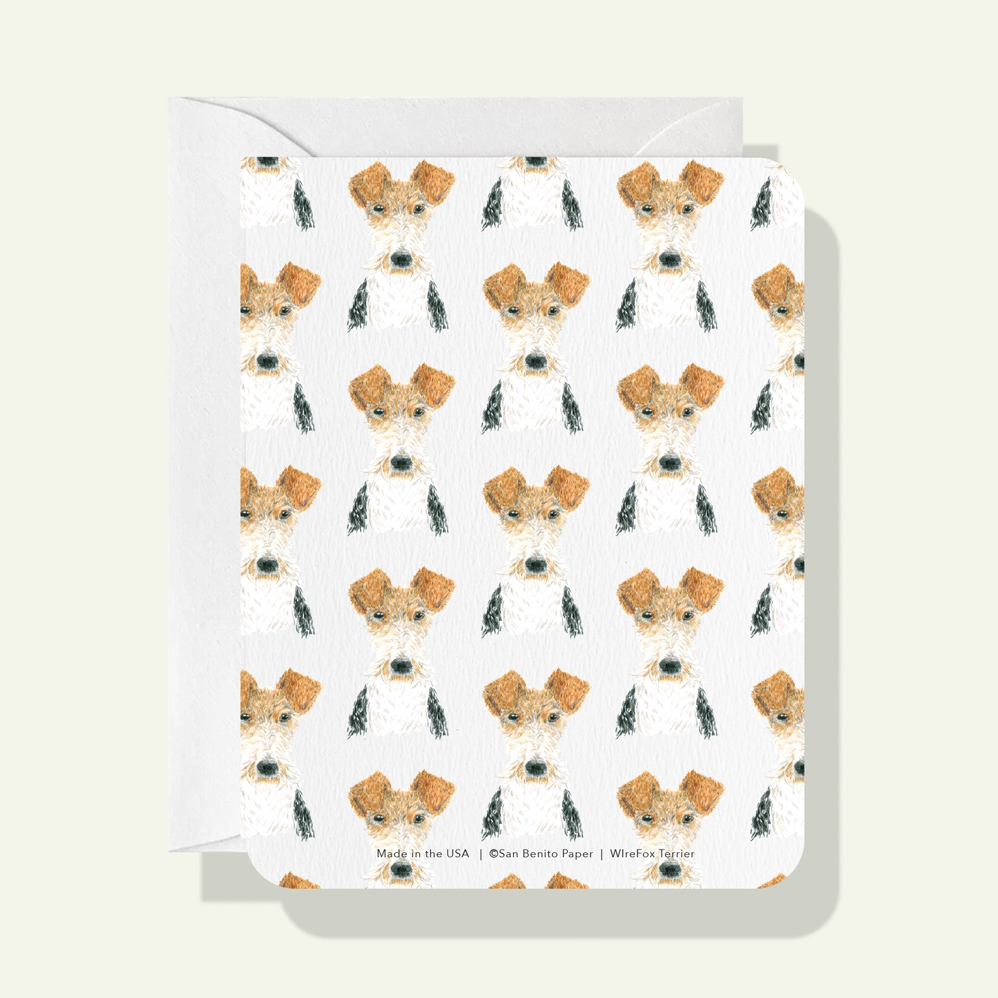 Wire Fox Terrier Card
