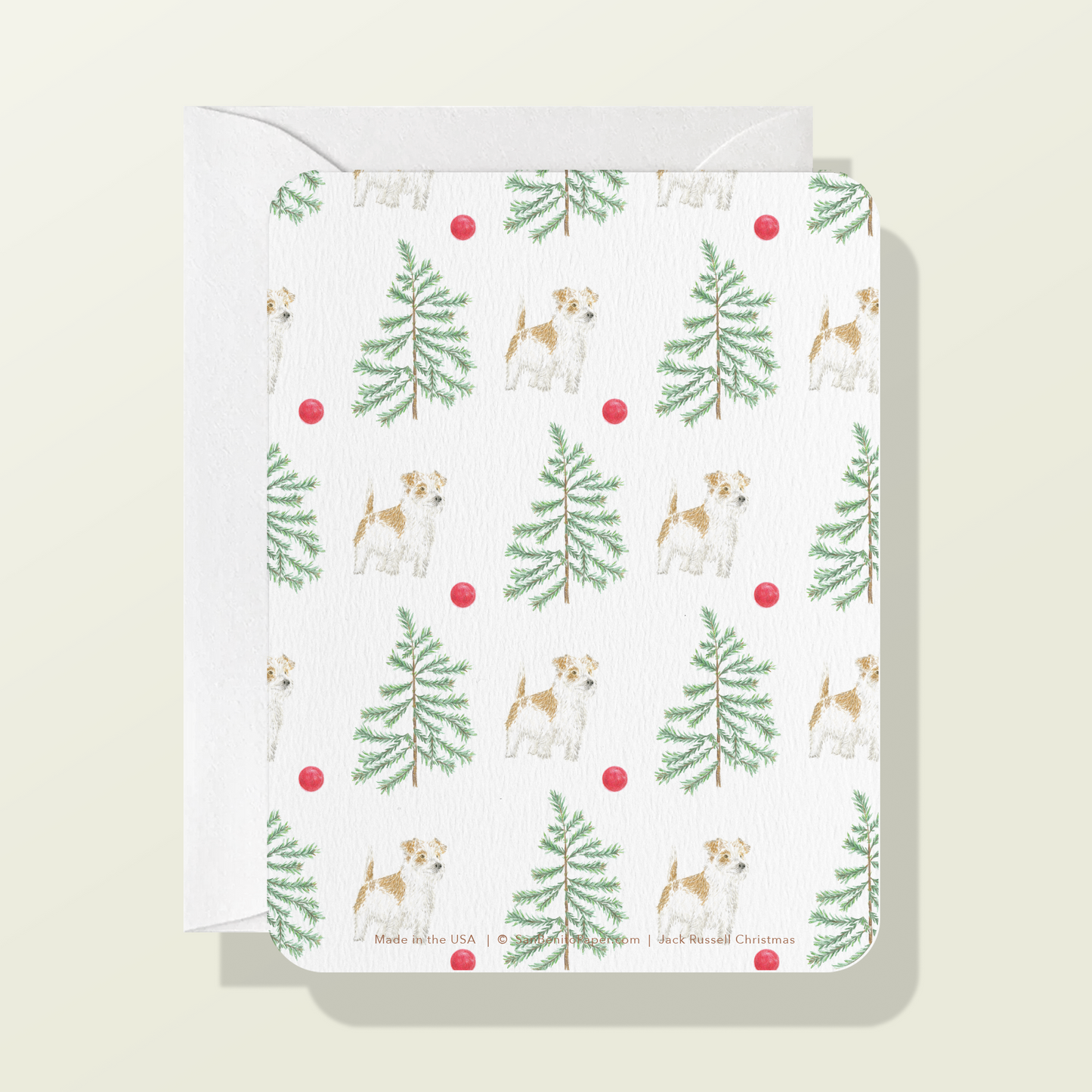 Jack Russell Christmas Card