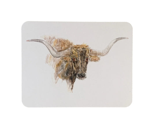 Brindle Longhorn Card