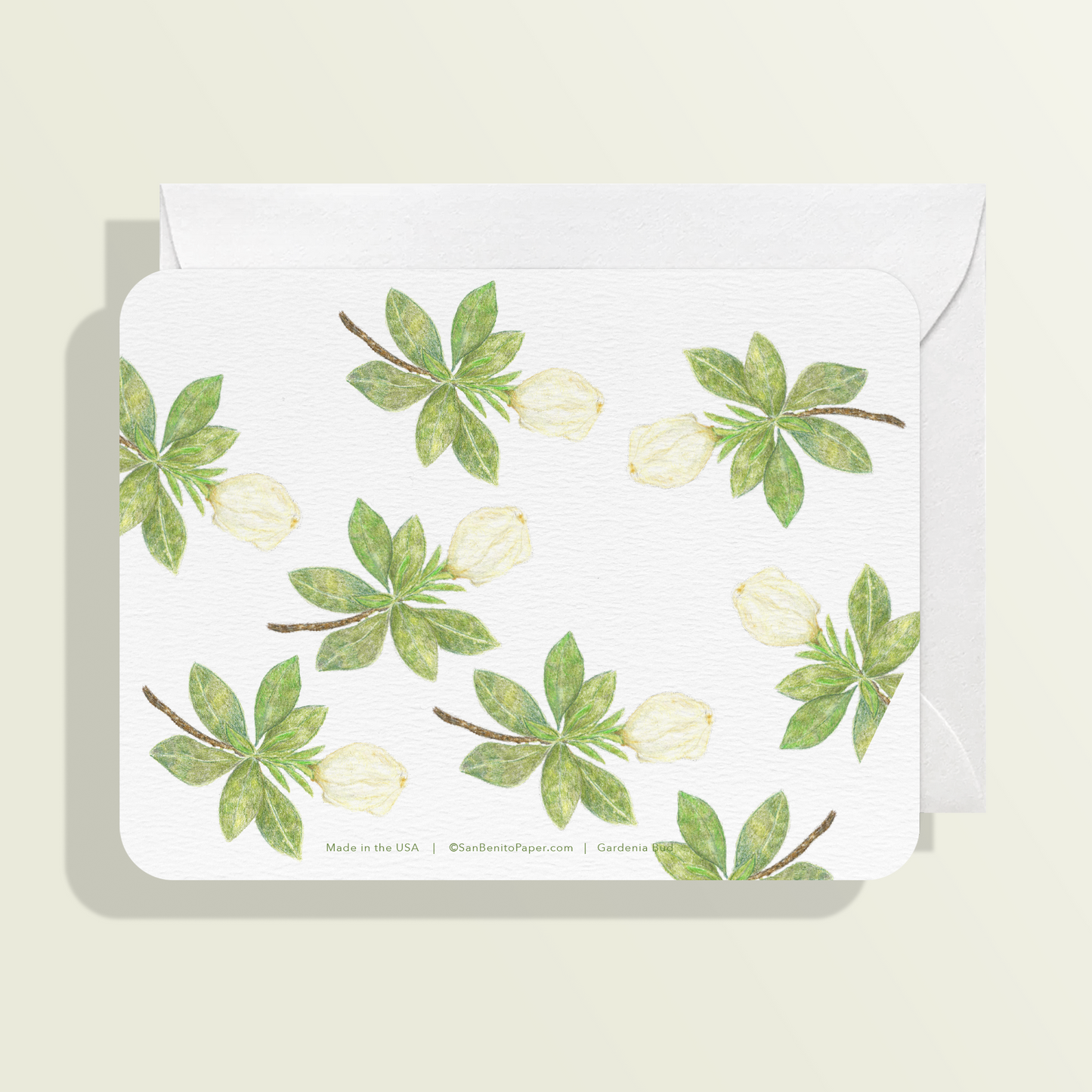 Gardenia Bud Card