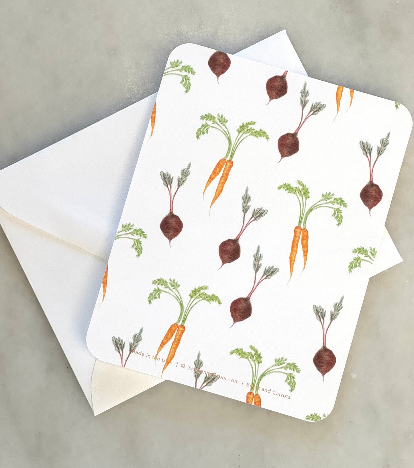 Beets and Carrots Stationery