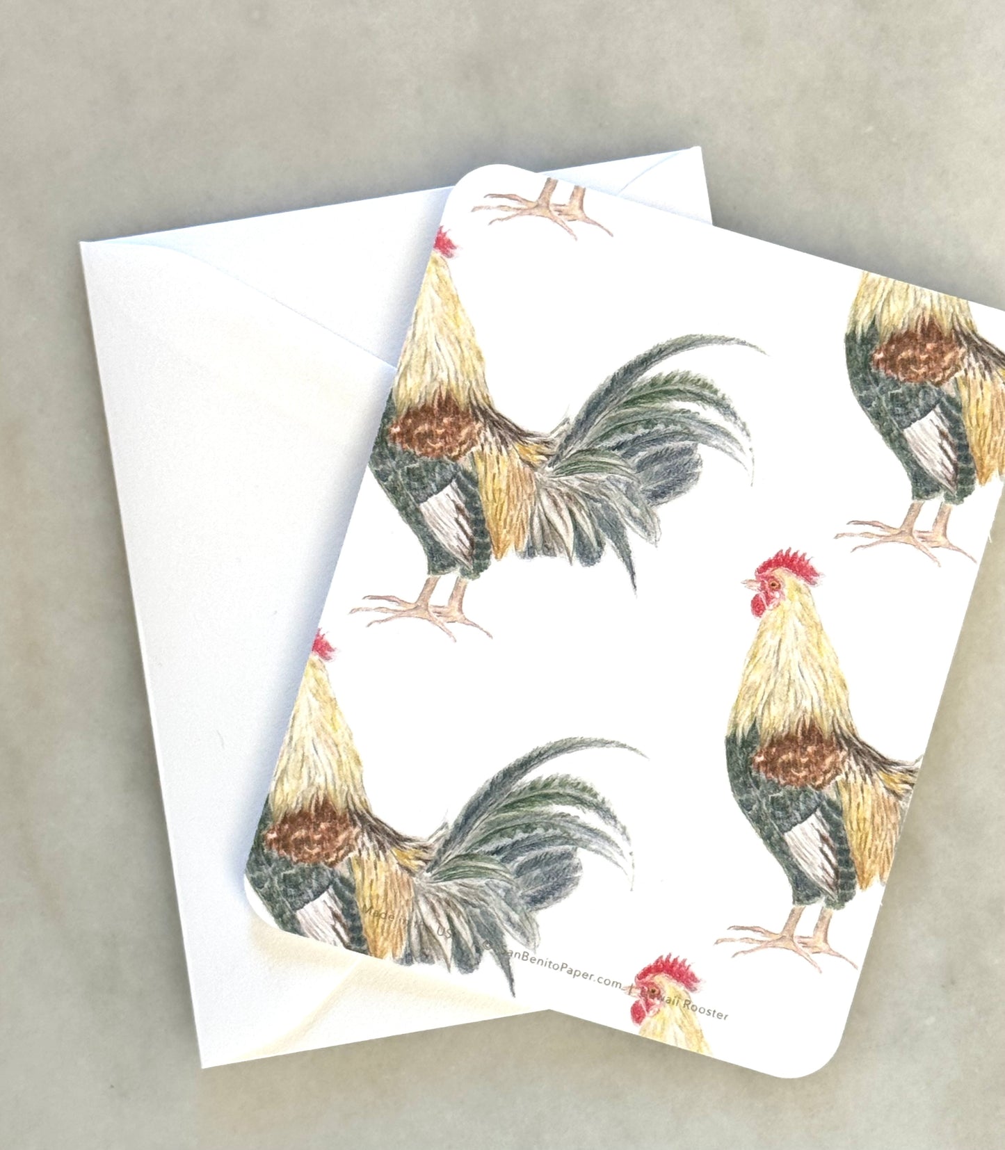 Hawaii Rooster Stationery Set