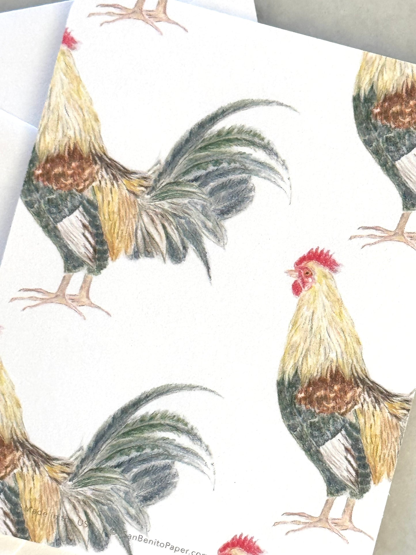 Hawaii Rooster Stationery Set