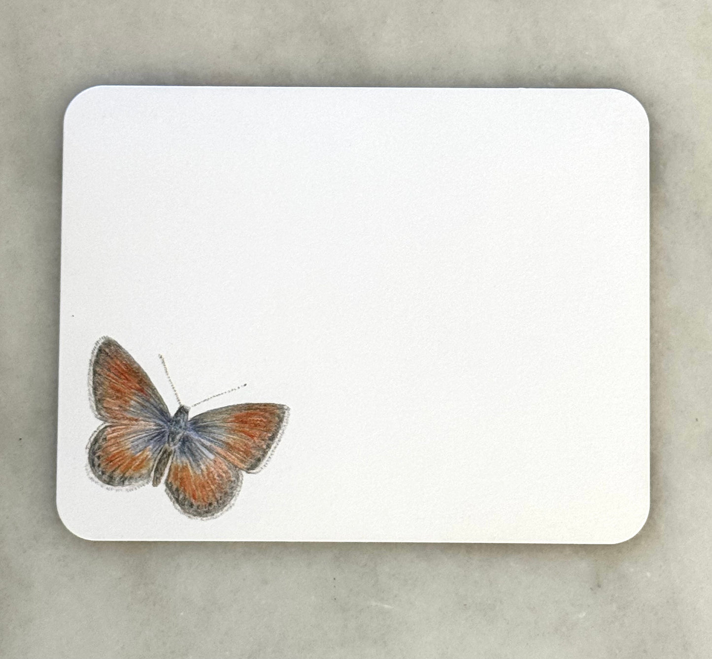 Common Blue Butterfly Stationery Set