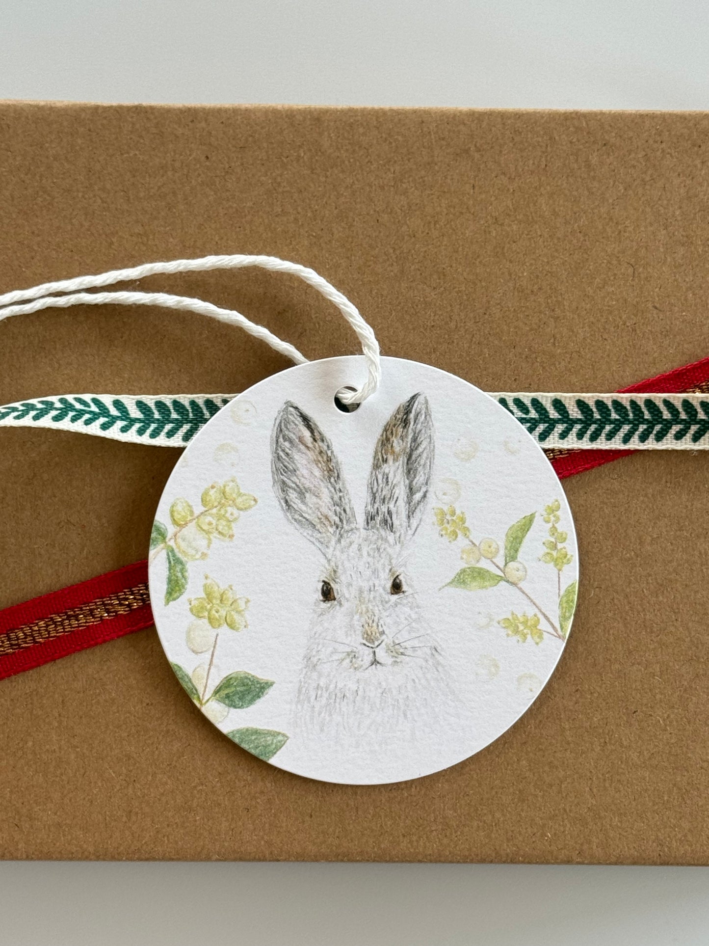 Snowshoe Hare Gift Tag