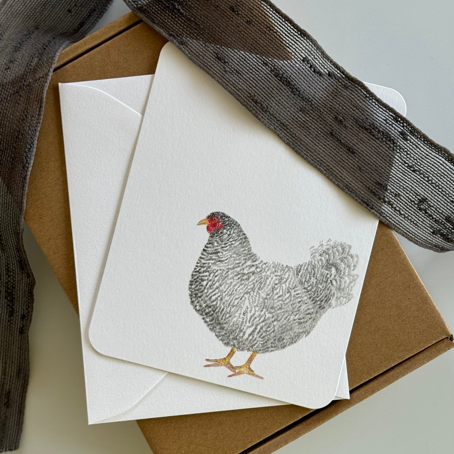 Barred Rock Chicken Stationery