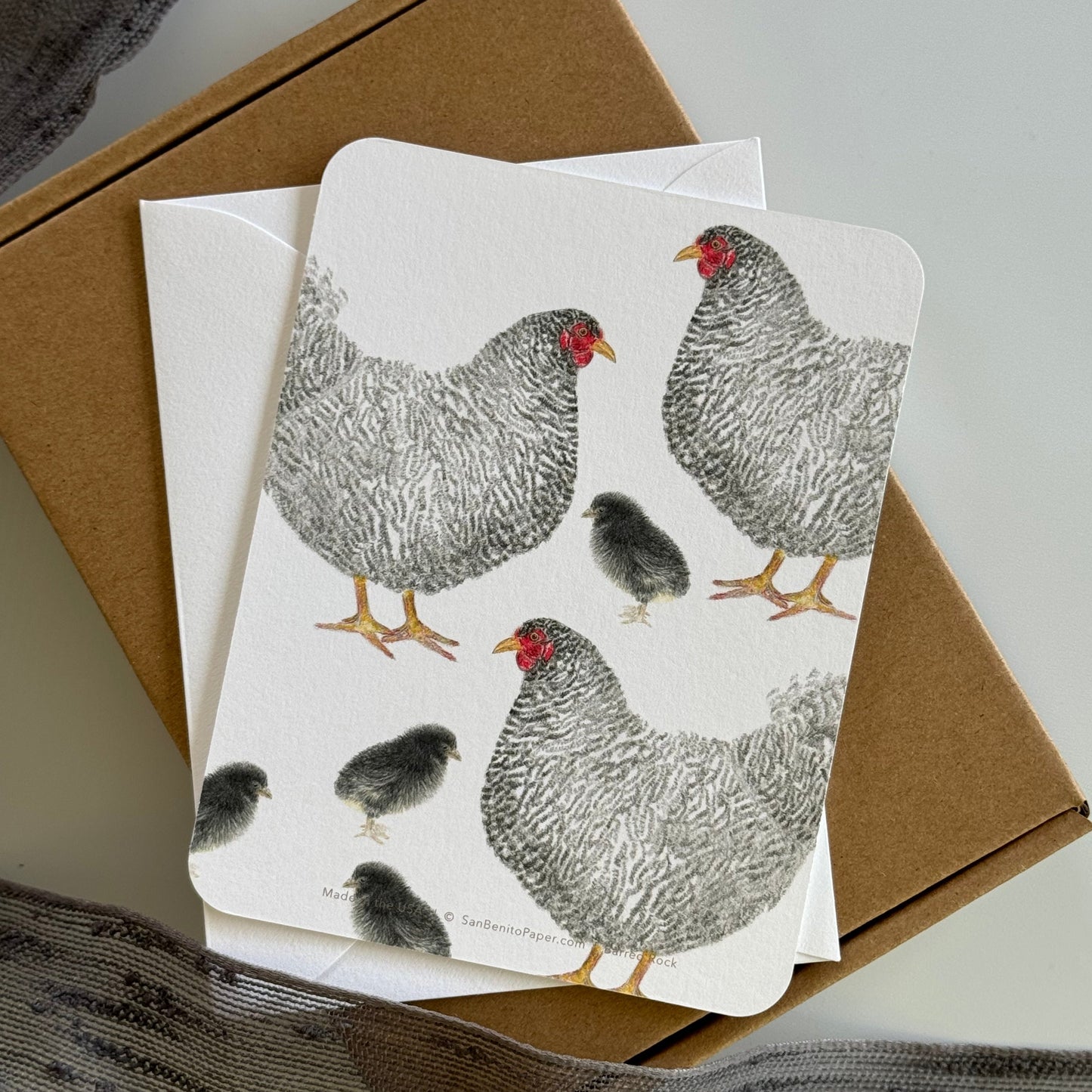 Barred Rock Chicken Stationery