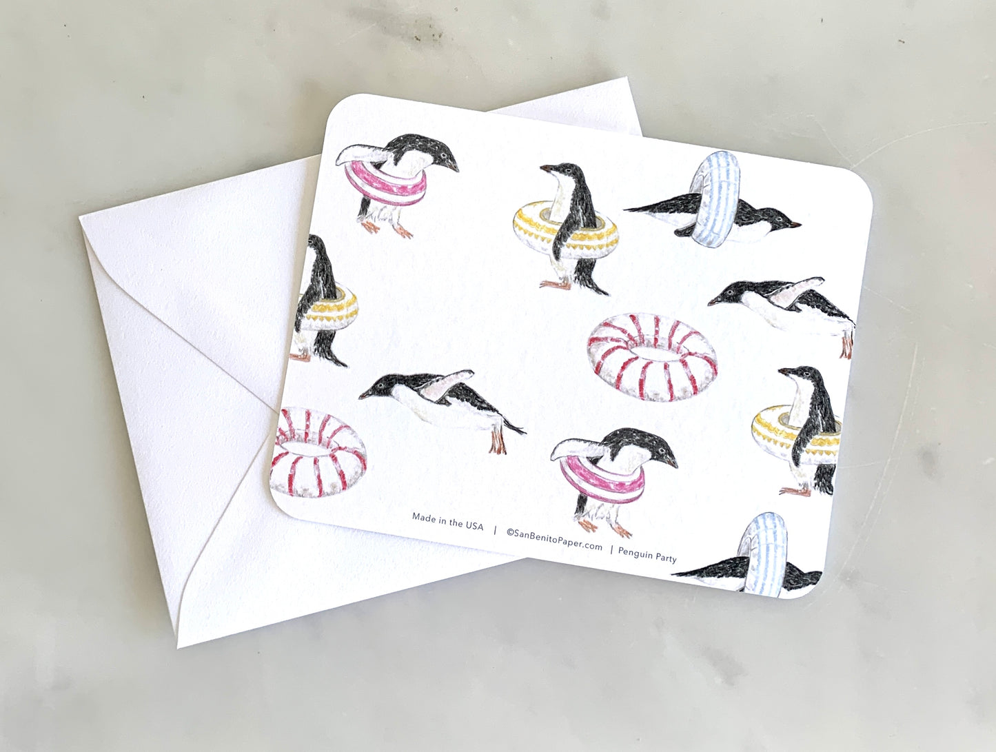 Penguin Party Card